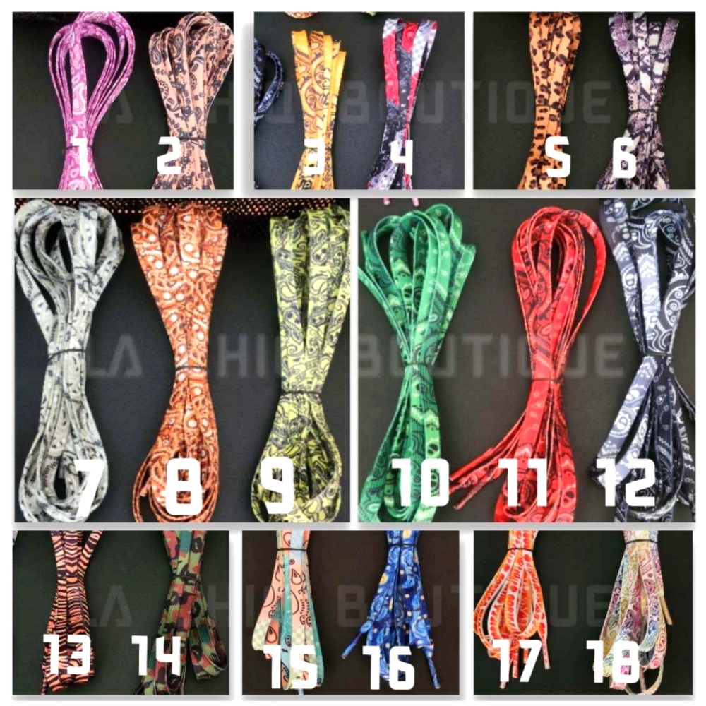 Shoelaces for Nike Dunk Jordan Air Force 1 Air Max Adidas Converse Reebok Etc